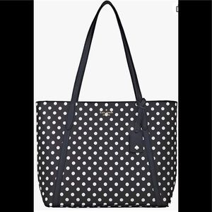 NWT Kate Spade Large Cara Tote Dot Refined Grain